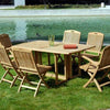 6 feet Teak Rectangle Folding Outdoor Dining Table  Olympus