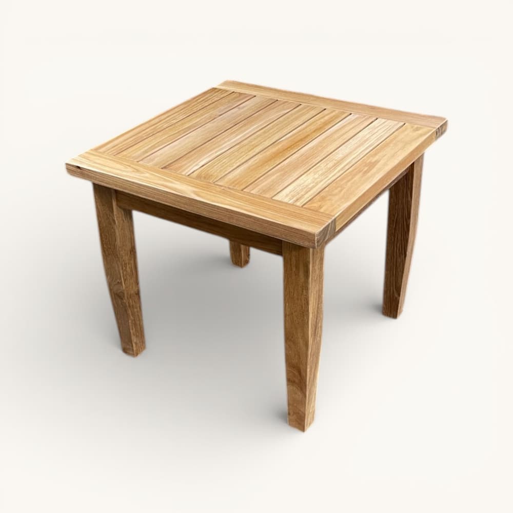 Teak Outdoor Side End Table - Alfani