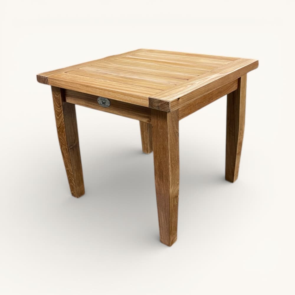 Teak Outdoor Side End Table - Alfani
