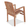 7 Pc Teak Outdoor Round Dining Table Set - Olga and Tenafly