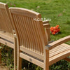 7 Pc Teak Outdoor Round Dining Table Set - Olga and Tenafly