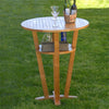 Teak Outdoor Round Bar Table – Weber