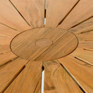 Switch 5 PC Teak outdoor Helios Round Table with Olga chairs 2 image