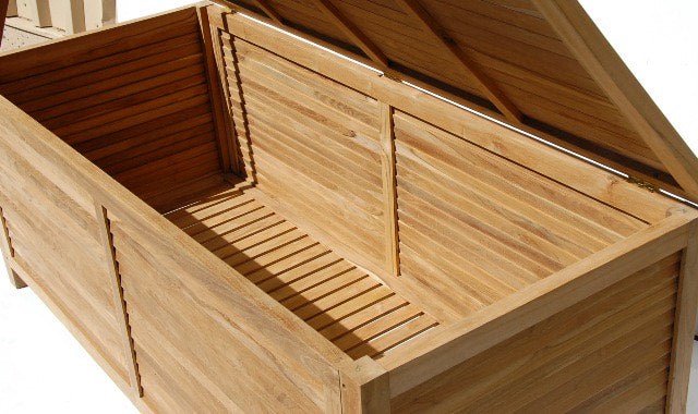 5ft Teak Outdoor Storage Box