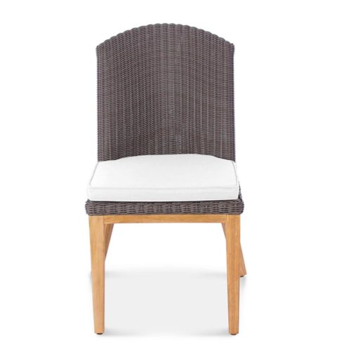 Wicker Teak Outdoor Dining Side Chair – Grace