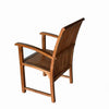Back view Liberty Arm Teak Dining Chair