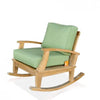 Teak deep seat rocking chair