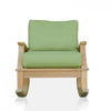 Outdoor teak rocking chair