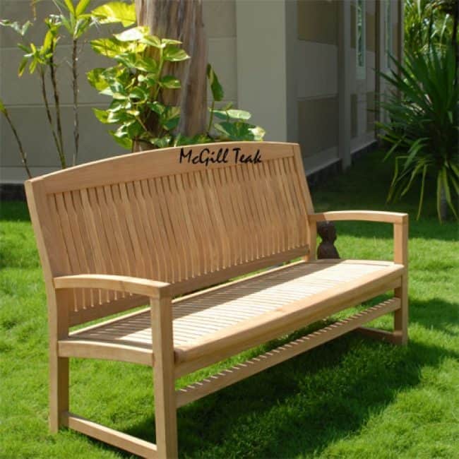 6 feet Teak Wood Outdoor Bench – Tenafly