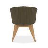 Back view Chair with woven wicker breeze Arm chair