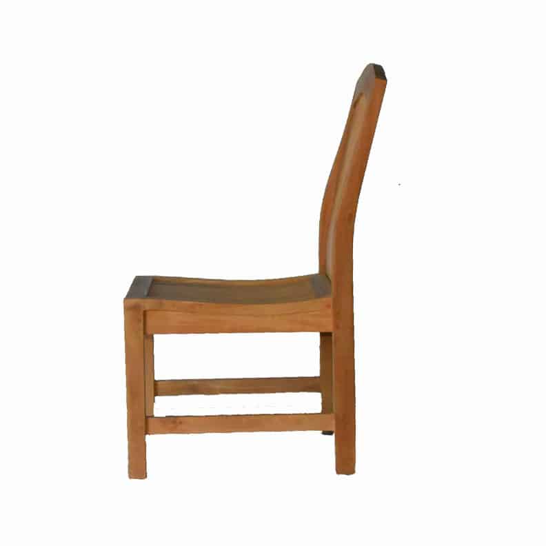 Teak Outdoor Side chair Zaire side view