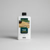 Quart bottle of honey brown golden care teak protector
