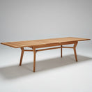 Switch Mid century Scandinavian Teak wood table that can be extended to 10 foot. Ideal for residential to host large party 2 image