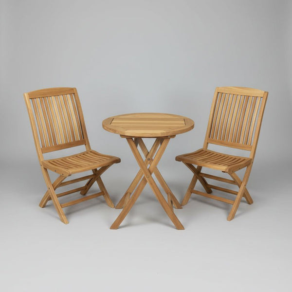 teak bistro folding chair and table