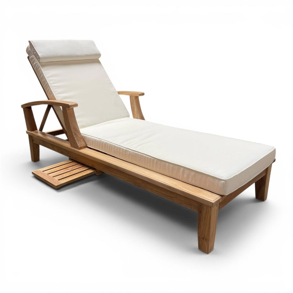 Teak Outdoor Sun Chaise Lounger – Bali