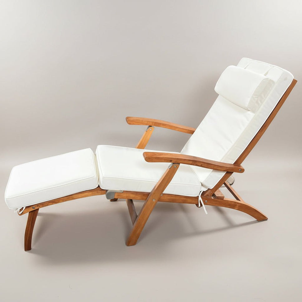 Outdoor Folding Steamer Chair Cushion