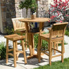 Teak bar set with two bar chair and Grace bar stool