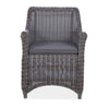front view of dining chair wicker with cushion