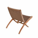 Switch Mid Century Teak Natural Tan Wicker Woven Folding Club Chair – Aksel 3 image