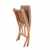 Mid Century Teak Natural Tan Wicker Woven Folding Club Chair – Aksel