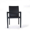 wicker outdoor dining stacking chair