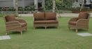 Switch Outdoor furniture set with wicker chairs and tables on a grassy area 2 image
