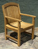 9pc Teak Garden Rectangular Extension Dining Set  Heritage Table and Zaire Arm Chairs