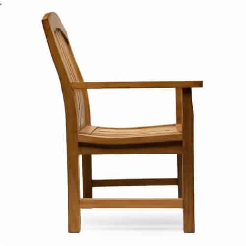 9pc Teak Garden Rectangular Extension Dining Set – Heritage Table and Zaire Arm Chairs
