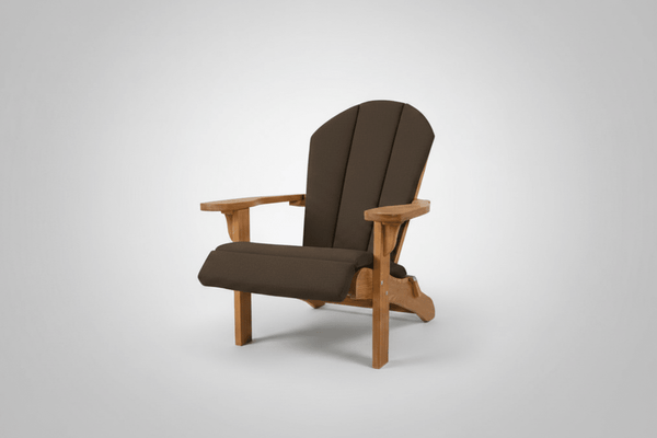 Adirondack Chair with Dark Brown Cushion