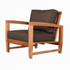 Alfani Chair with Brown Boxed Welted Cushions