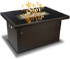 fire-pit-outland-rectangular-401-series with arctic glass stones