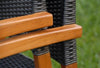 close view stacked chair wicker teak