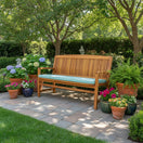 Switch Teak wood five foot bench with outdoor cushion 2 image