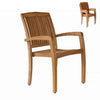 teak stacking chair blaze