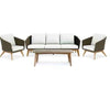 teak wicker deep seat set Breeze