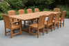 Titan Rectangular Table with 10 Zaire Chairs