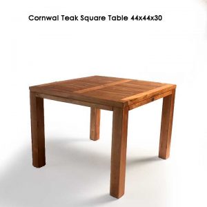 Teak square farm dining table