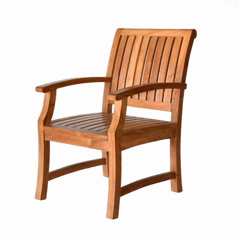Teak Outdoor Dining Arm Chair Titan Teak Patio