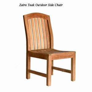 Teak outdoor side chair