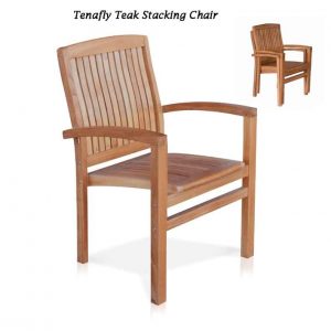 Wooden stacking chair