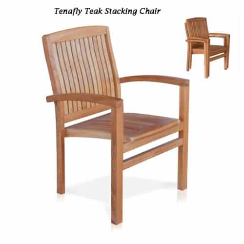 Wooden stacking chair