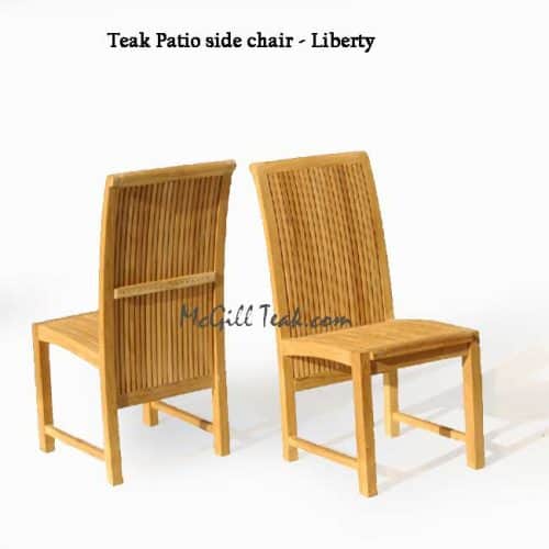 teak patio side chair