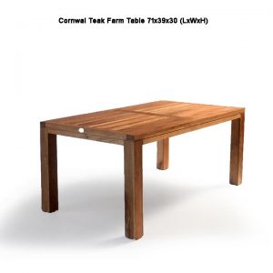 Teak farm outdoor dining table