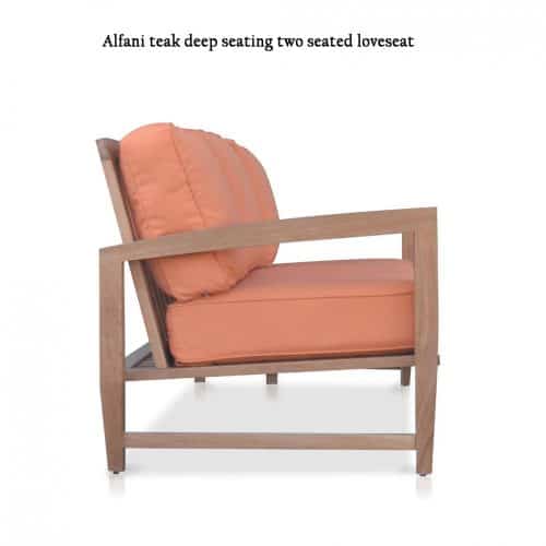 Alfani deep seating teak sofa