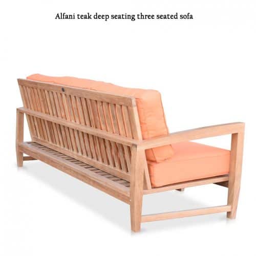 Alfani deep seating teak sofa