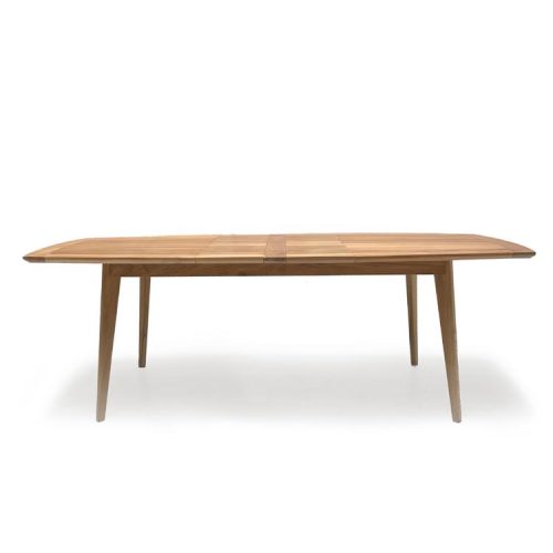 Outdoor teak dining extension table