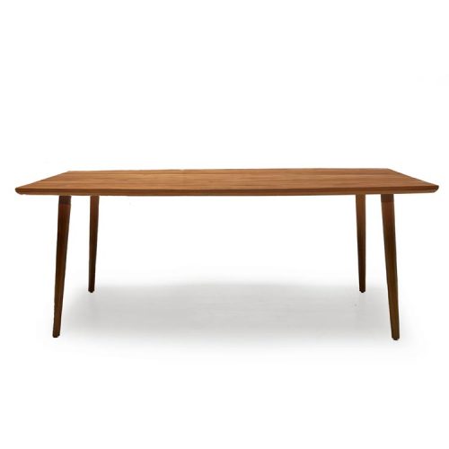 Outdoor teak dining table with modern design