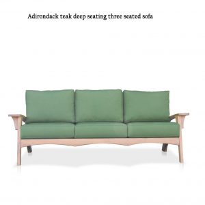 Olympia Adirondack teak sofa