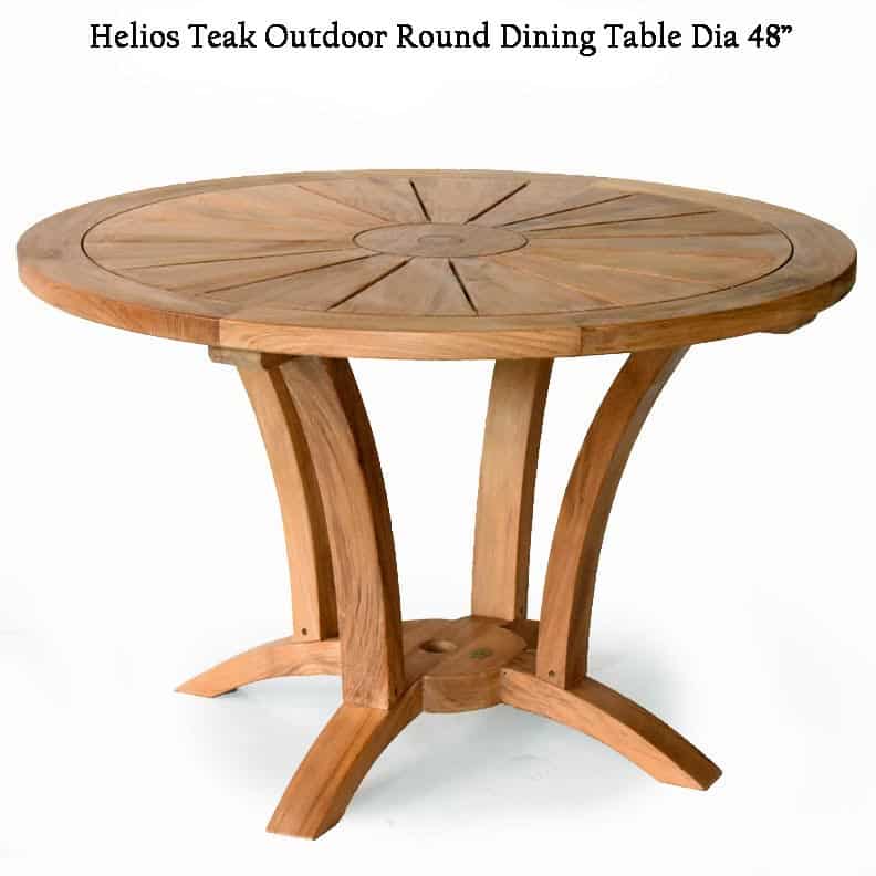 Teak Outdoor Furniture, Teak Round Patio Table And Chairs