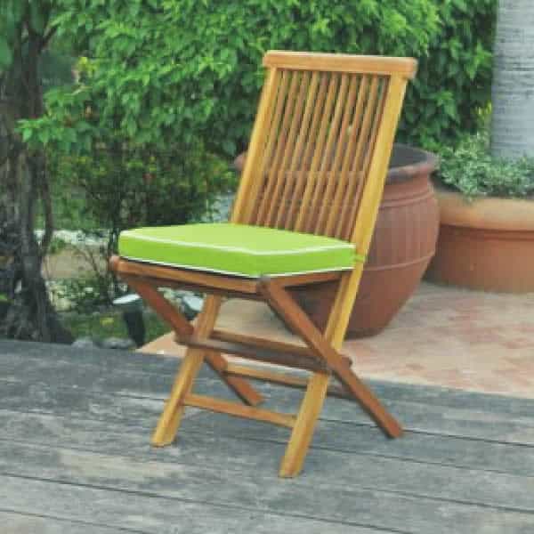 Sunbrella Outdoor Folding Chair cushion - Teak Patio Furniture, Teak  Outdoor Furniture
